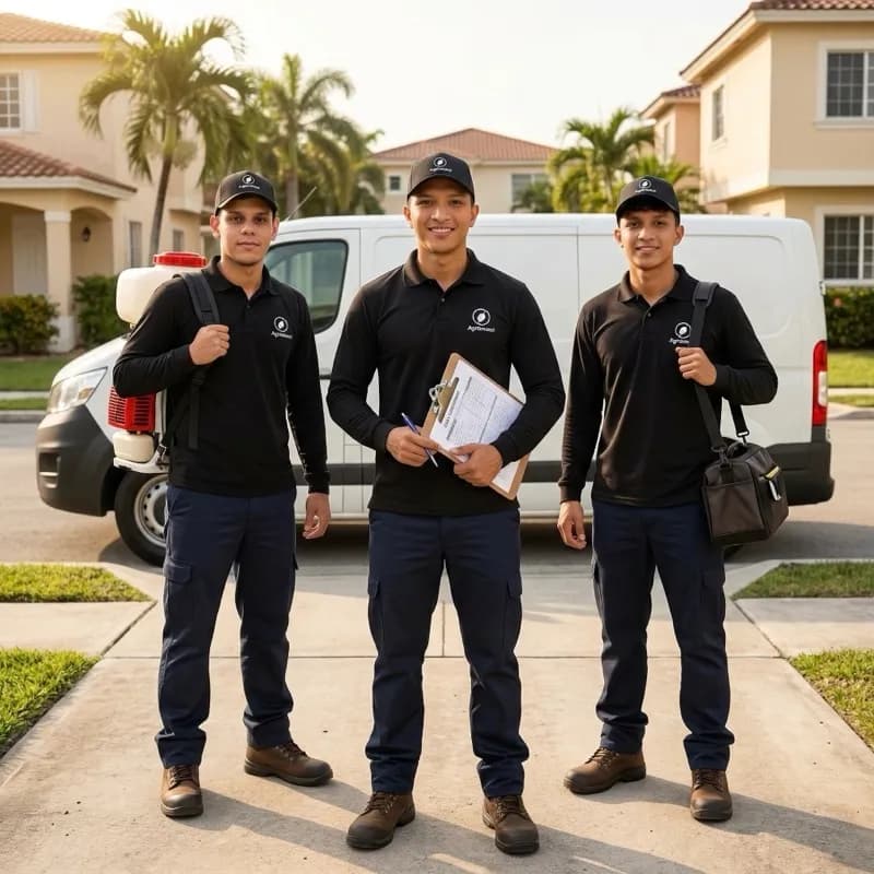 Equipo completo de AGROINCOL con uniformes y equipos de bioseguridad